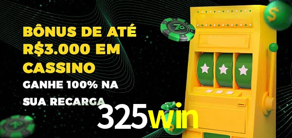 325win melhor bônus de depósito